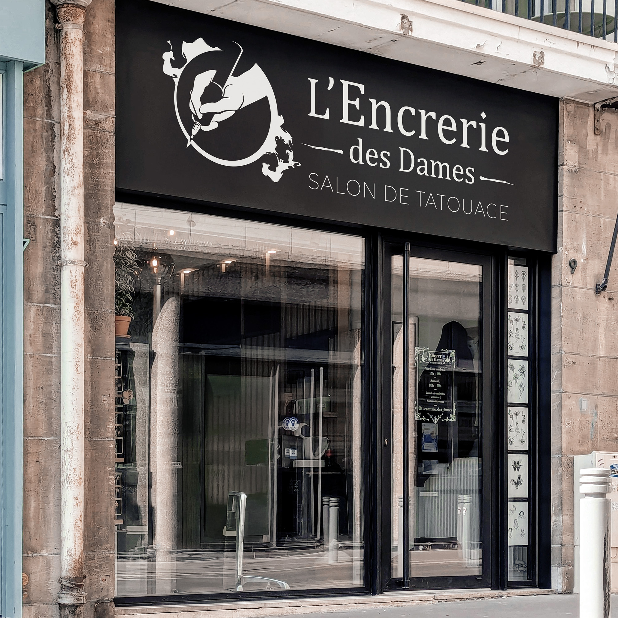 devanture du studio de tatouage