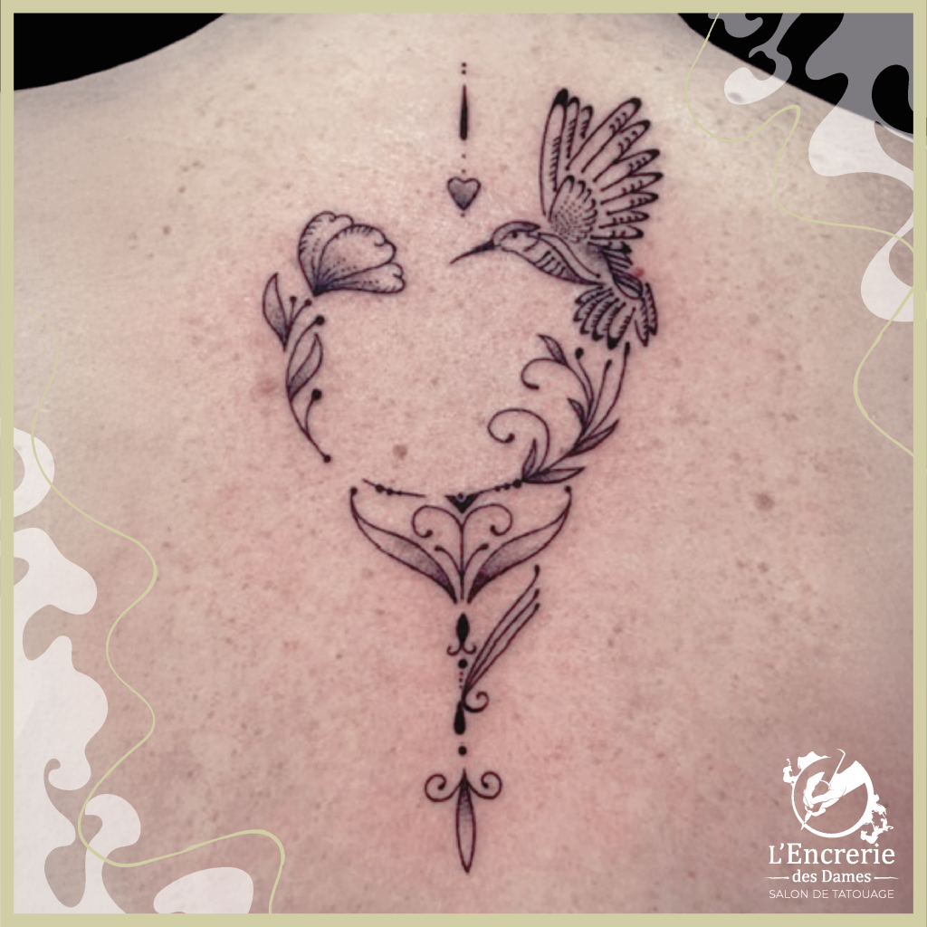 tattoo ornemental floral by madame tattoo